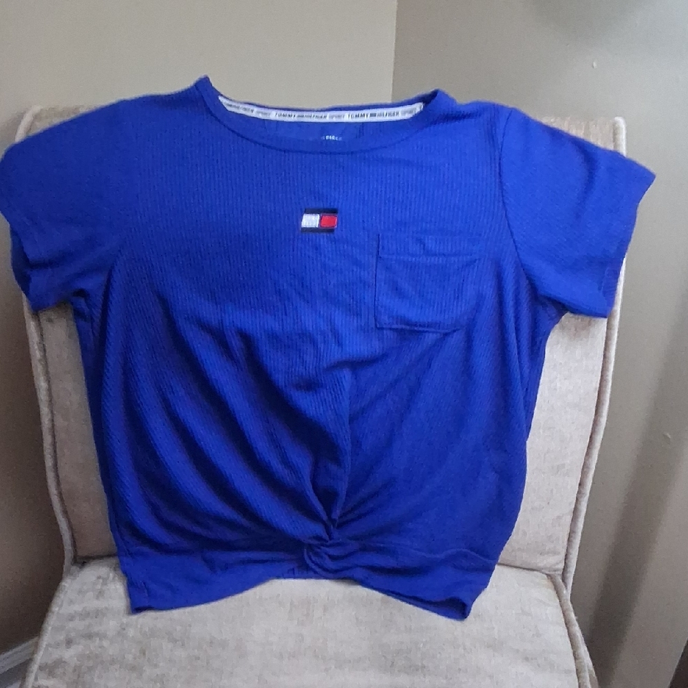 Tommy Hilfiger Royal Blue Twist Tee